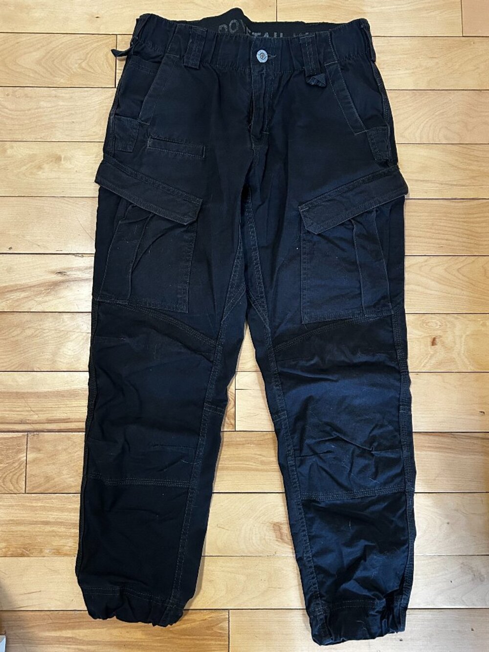 Dovetail Workwear - Ready Set Cargo in Black Ripstop - Size 8 - 28L